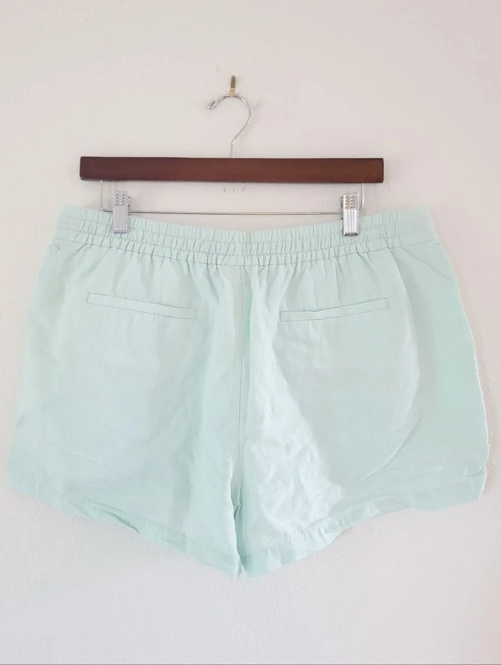 J. CREW Seaside Short In Linen Blend Aqua L.